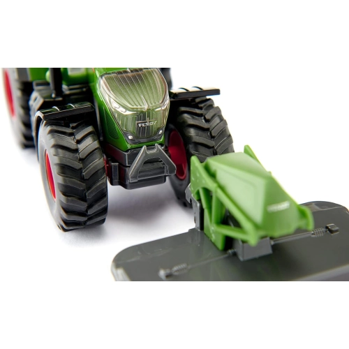 Traktorek Fendt 942 Vario z kosiarką czołową model metalowy SIKU S2000